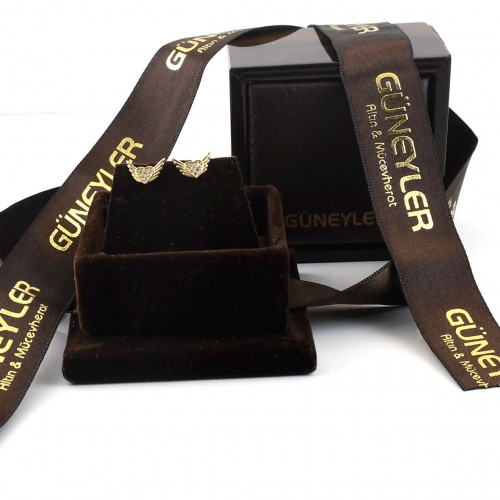 KALPLİ KANAT KÜPE 14 AYAR A057213 KALPLİ KANAT KÜPE 14 AYAR A057213