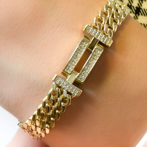 TAŞLI TASARIM BİLEKLİK 14 AYAR A066097