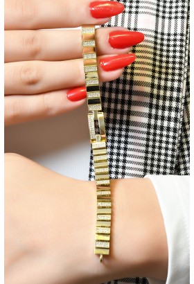 TAŞLI TASARIM BİLEKLİK 14 AYAR A066099 TAŞLI TASARIM BİLEKLİK 14 AYAR A066099