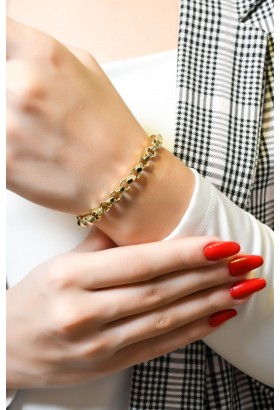 TASARIM ZİNCİR BİLEKLİK 14 AYAR A066101 TASARIM ZİNCİR BİLEKLİK 14 AYAR A066101