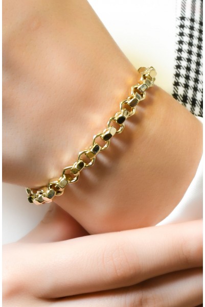 TASARIM ZİNCİR BİLEKLİK 14 AYAR A066101