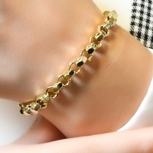 TASARIM ZİNCİR BİLEKLİK 14 AYAR A066101 TASARIM ZİNCİR BİLEKLİK 14 AYAR A066101