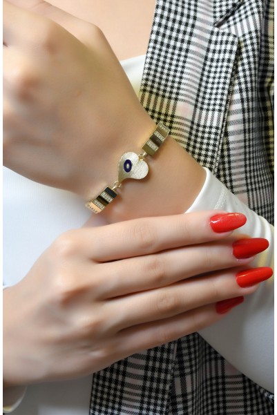 KALPLİ TASARIM BİLEKLİK 14 AYAR A066107