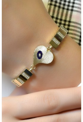 KALPLİ TASARIM BİLEKLİK 14 AYAR A066107 KALPLİ TASARIM BİLEKLİK 14 AYAR A066107