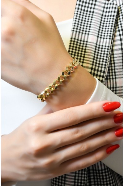 TASARIM ZİNCİR BİLEKLİK 14 AYAR A066108