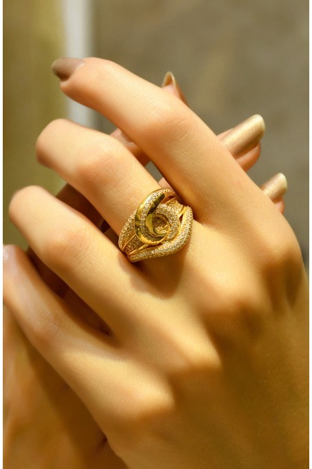 TAŞLI TASARIM YÜZÜK 22 AYAR A025309 TAŞLI TASARIM YÜZÜK 22 AYAR A025309