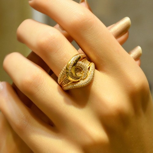 TAŞLI TASARIM YÜZÜK 22 AYAR A025309 TAŞLI TASARIM YÜZÜK 22 AYAR A025309