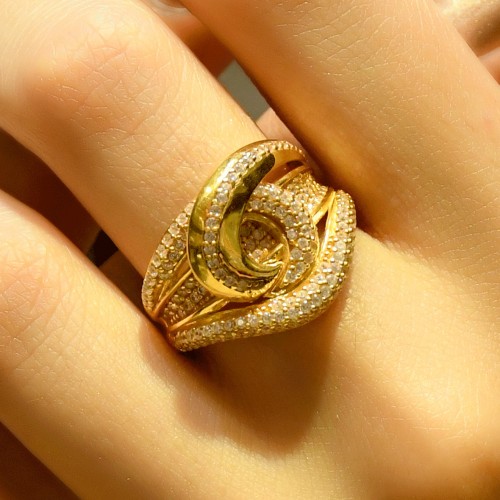 TAŞLI TASARIM YÜZÜK 22 AYAR A025309 TAŞLI TASARIM YÜZÜK 22 AYAR A025309