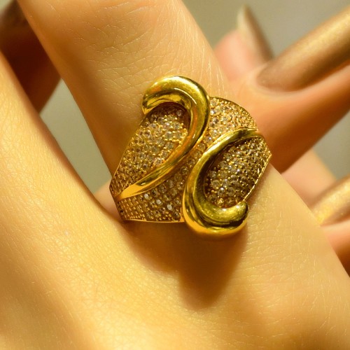 TAŞLI FANTAZİ YÜZÜK 22 AYAR A027178