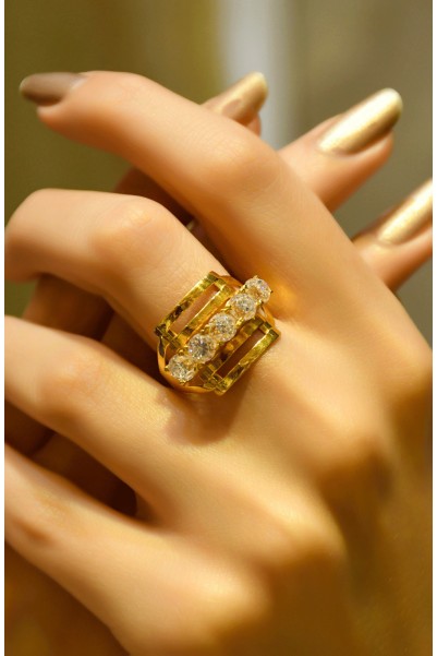 KABURGA BEŞTAŞ YÜZÜK 22 AYAR A035410