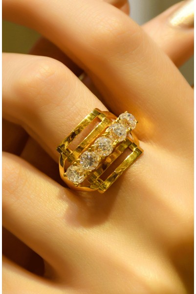 KABURGA BEŞTAŞ YÜZÜK 22 AYAR A035410