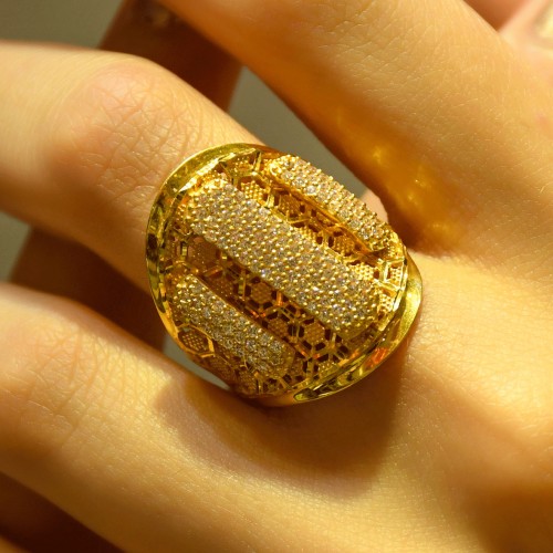 TAŞLI İŞLEMELİ YÜZÜK 22 AYAR A044268 TAŞLI İŞLEMELİ YÜZÜK 22 AYAR A044268