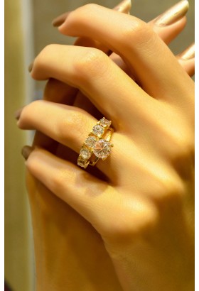 TEKTAŞ & BEŞTAŞ YÜZÜK 22 AYAR A044971