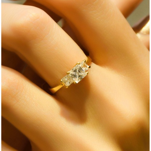 ÜÇTAŞ YÜZÜK 22 AYAR A044980 ÜÇTAŞ YÜZÜK 22 AYAR A044980