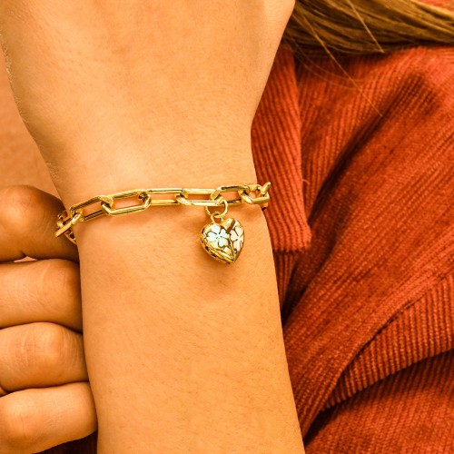 MİNELİ KALP BİLEKLİK 14 AYAR A057501