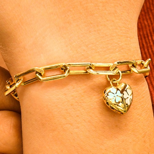 MİNELİ KALP BİLEKLİK 14 AYAR A057501