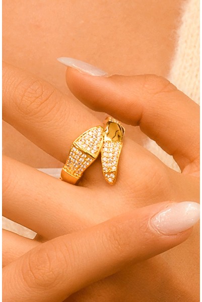 TAŞLI FANTAZİ YÜZÜK 22 AYAR A063799
