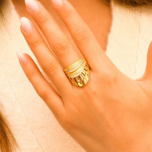 TAŞLI FANTAZİ YÜZÜK 22 AYAR A063815 TAŞLI FANTAZİ YÜZÜK 22 AYAR A063815