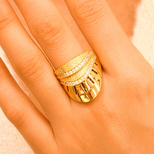 TAŞLI FANTAZİ YÜZÜK 22 AYAR A063815 TAŞLI FANTAZİ YÜZÜK 22 AYAR A063815