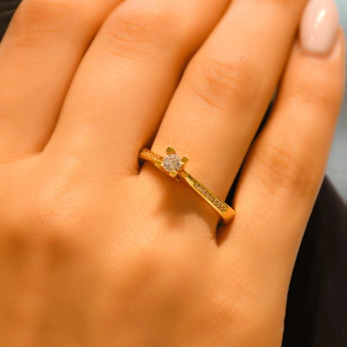 TEKTAŞ YÜZÜK 22 AYAR A034370 TEKTAŞ YÜZÜK 22 AYAR A034370