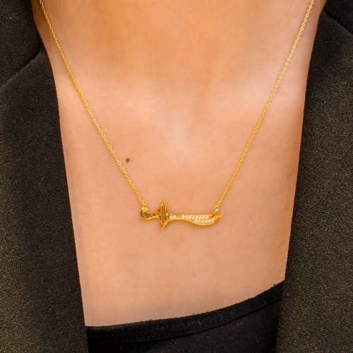 HZ ALİ YAZILI ZÜLFİKAR KILICI KOLYE 22 AYAR A040870