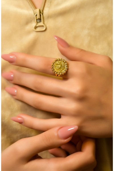 TUĞRALI DORİKA YÜZÜK 22 AYAR A042665 TUĞRALI DORİKA YÜZÜK 22 AYAR A042665