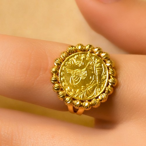 TUĞRALI DORİKA YÜZÜK 22 AYAR A042665 TUĞRALI DORİKA YÜZÜK 22 AYAR A042665