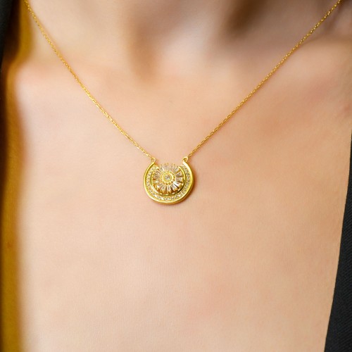 TAŞLI TASARIM KOLYE 22 AYAR A066047 TAŞLI TASARIM KOLYE 22 AYAR A066047