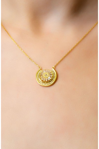 TAŞLI TASARIM KOLYE 22 AYAR A066047