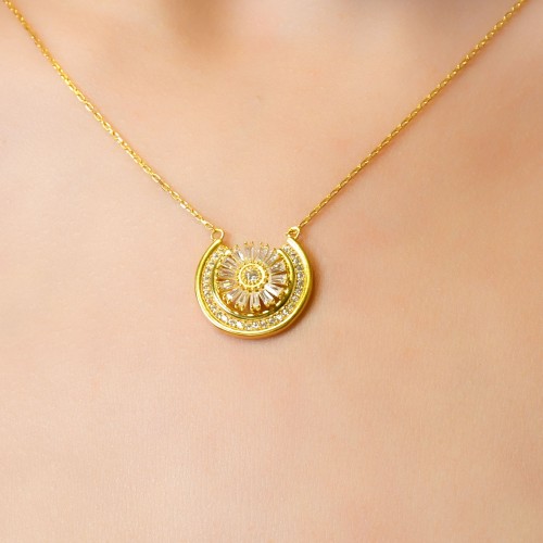 TAŞLI TASARIM KOLYE 22 AYAR A066047 TAŞLI TASARIM KOLYE 22 AYAR A066047