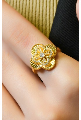 TAŞLI YONCA YÜZÜK 22 AYAR A066091