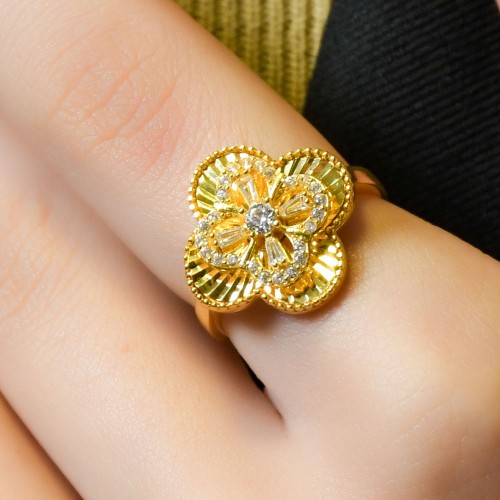 TAŞLI YONCA YÜZÜK 22 AYAR A066091 TAŞLI YONCA YÜZÜK 22 AYAR A066091