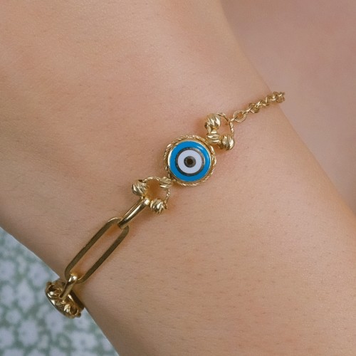 NAZAR BONCUKLU BİLEKLİK 14 AYAR A049905 NAZAR BONCUKLU BİLEKLİK 14 AYAR A049905