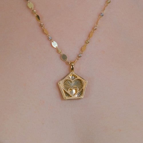 KALPLİ TASARIM KOLYE 14 AYAR A051690 KALPLİ TASARIM KOLYE 14 AYAR A051690