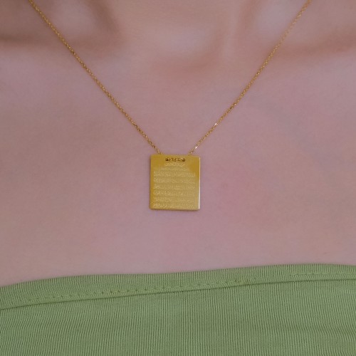 KARE DUA KOLYE 22 AYAR A054659