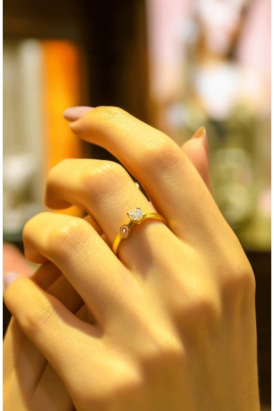 TEKTAŞ YÜZÜK 22 AYAR A049550