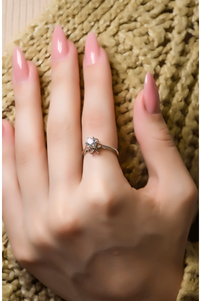 TEKTAŞ YÜZÜK 14 AYAR A000508