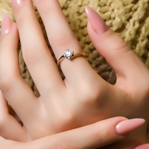 TEKTAŞ YÜZÜK 14 AYAR A000550 TEKTAŞ YÜZÜK 14 AYAR A000550