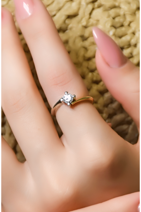 TEKTAŞ YÜZÜK 14 AYAR A000550