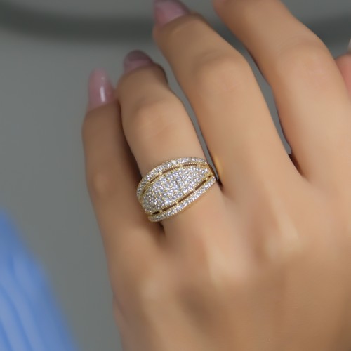 TASARIM YÜZÜK 14 AYAR A000609