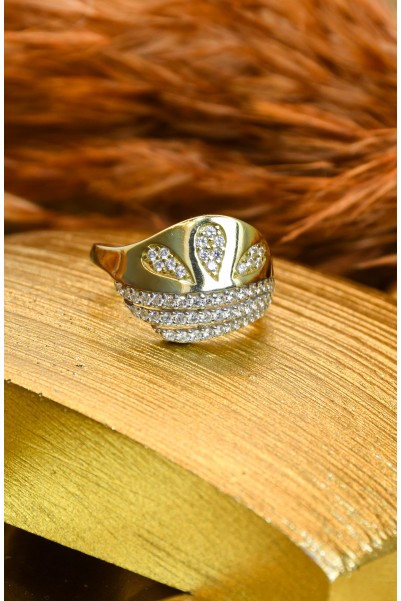 TAŞLI FANTAZİ YÜZÜK 14 AYAR A000679