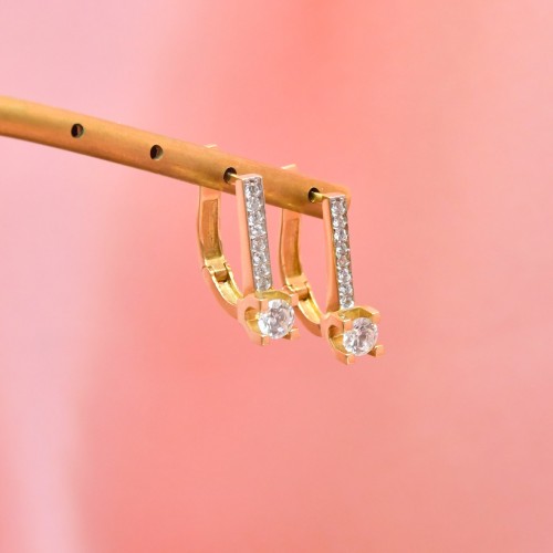 TEKTAŞ KÜPE 14 AYAR A001516 TEKTAŞ KÜPE 14 AYAR A001516