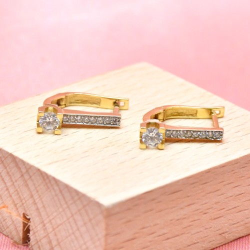 TEKTAŞ KÜPE 14 AYAR A001516 TEKTAŞ KÜPE 14 AYAR A001516