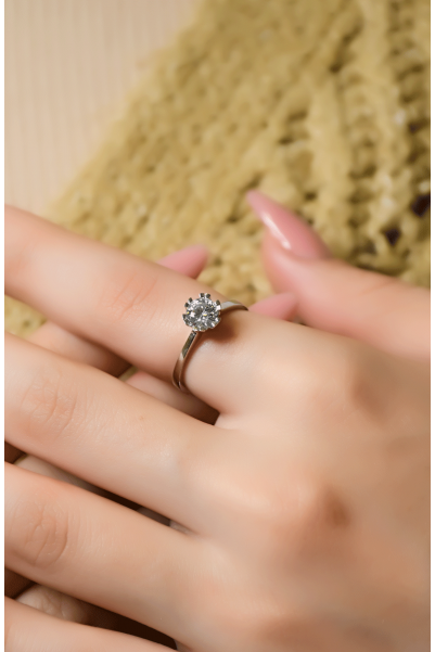 TEKTAŞ YÜZÜK 14 AYAR A007186