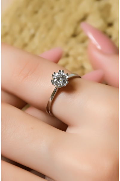 TEKTAŞ YÜZÜK 14 AYAR A007186