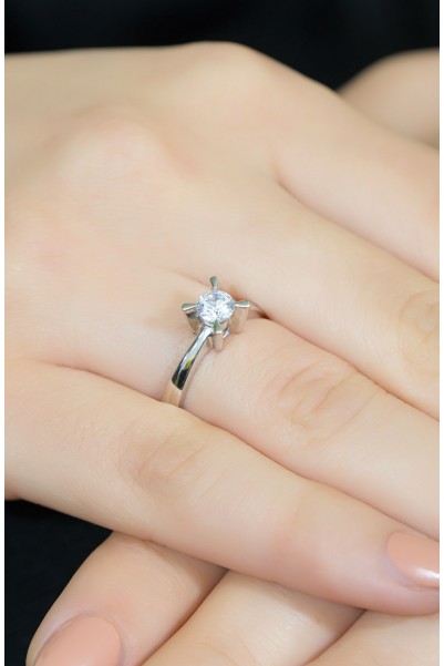 TEKTAŞ YÜZÜK 14 AYAR A007308 TEKTAŞ YÜZÜK 14 AYAR A007308