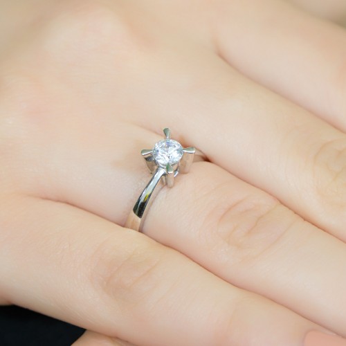 TEKTAŞ YÜZÜK 14 AYAR A007308 TEKTAŞ YÜZÜK 14 AYAR A007308