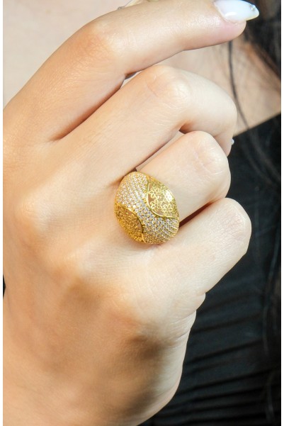 TAŞLI TASARIM YÜZÜK 22 AYAR A009225