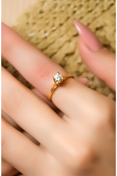 TEKTAŞ YÜZÜK 14 AYAR A010769