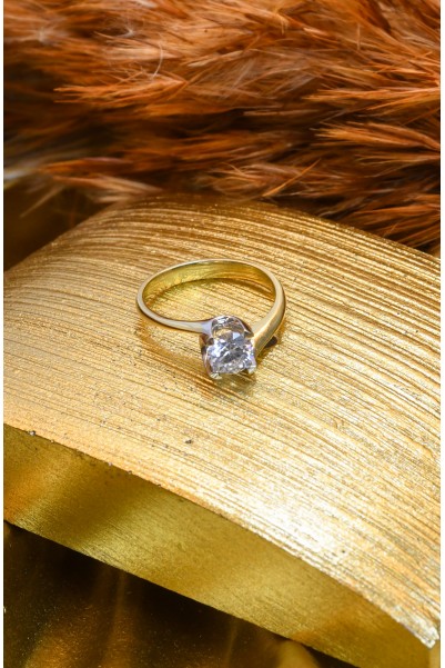 TEKTAŞ YÜZÜK 14 AYAR A010891